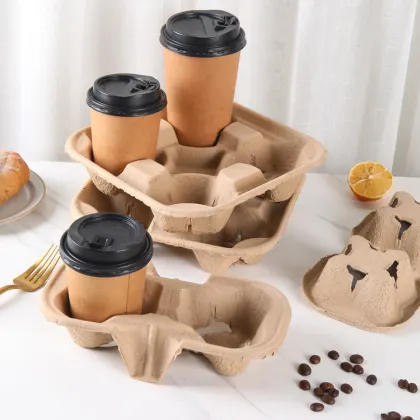 2 Cups 4 Cups Coffee Cup Holder Paper