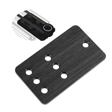 CNC Machined Aluminum Alloy Idler Pulley Plate for 3D Printer with 3mm Thickness and V Slot Linear Extrusion