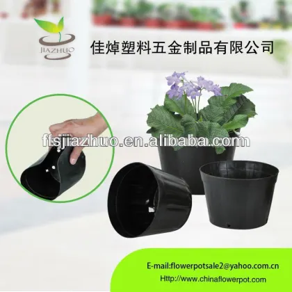 PE nursery pot is black soft nursery pots which is farm garden decorative flower pots wholesale