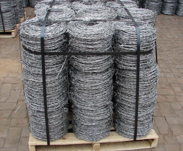 Galvanized barbed wire for protection