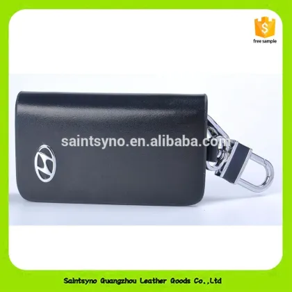 Wholesale genuine leather car key wallet pouch 16641