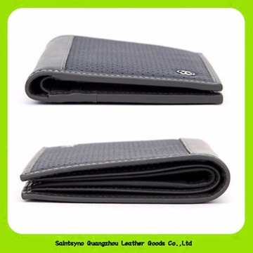 Leisure Bifold Men'S Pu Soft Leather Id Card Wallet 16936