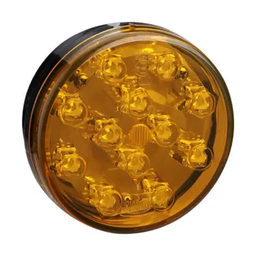 E4 Amber Round LED Truck Trailer Tail Lamps