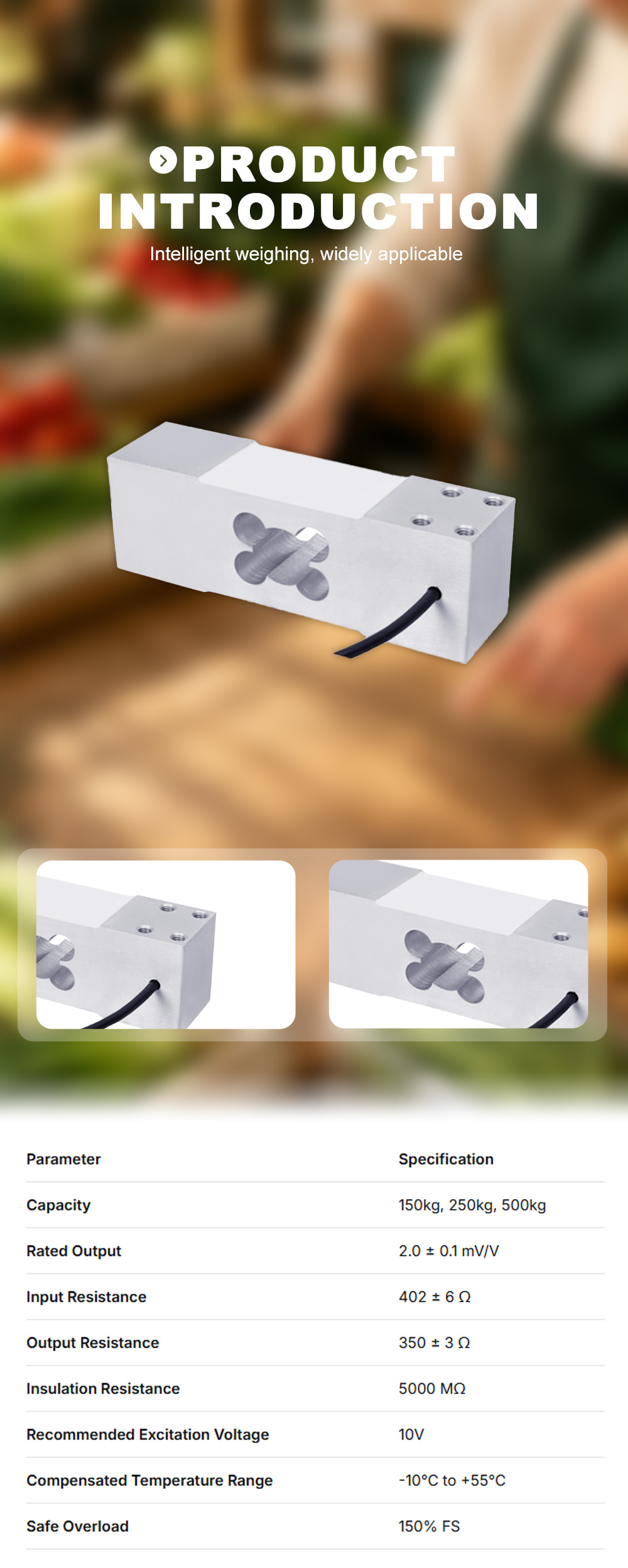 B03 Single‑Point Weighing Load Cell X