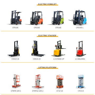 1TON 1.2TON 1.5TON 2TON 1,6 M 2M 2M 2M 3 à 4M 5M 5M 6M Empileur électrique CC Empileur électrique économie économie OEM