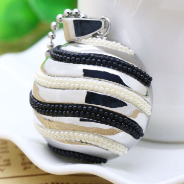 Acciaio inossidabile 316L pendente con perla
