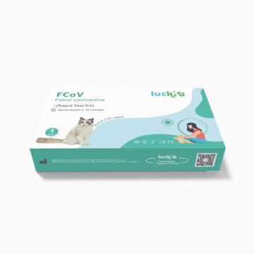 Luckit Feline Coronavirus FCOV Pet Cat Test Kit Reaksi Cepat Pantas Kilang Harga Mudah