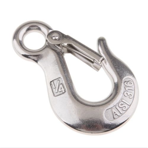 Stainless Steel Eye Slip Lifting Hook with Latch