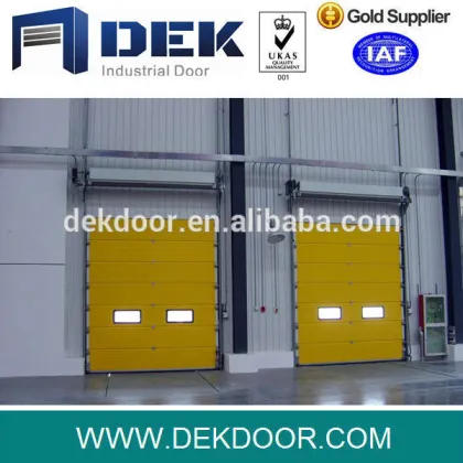 Industrial galvanized steel overhead door