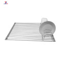 dish drainer rack Environmental kitchen Storage stainless steel dish rack Supplier