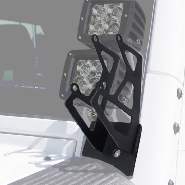 Stahlmetall Windschutzscheibe Unter Eckscharnier Dual LED Spot Flood Light Halters Montage für Jeep Wrangler JK 2007-2018