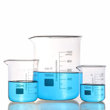 5-5000 ml di becher di vetro borosilicato trasparente a parete spessa per laboratorio