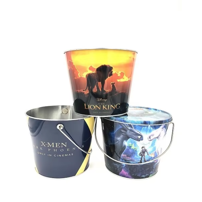 DADI 1.8L Cinema Popcorn Bucket Carry Handle Lid