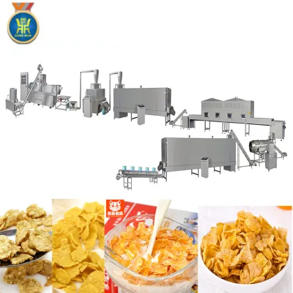 Ligne de production de corn flakes production making machine equipment