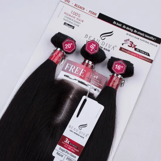 virgin hair mongolian straight lace closure with bundles  60g 60g 55g one pack solut hair