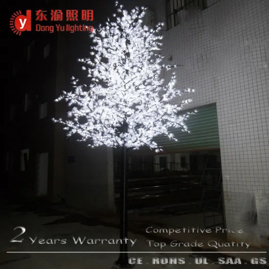 white color outdoor waterproof led maple cone tree