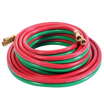 UWeld Rubber PVC Twin Gas Hoses - Oxygen and Acetylene (3M to 100M)