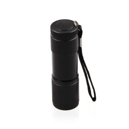 Free Laser Logo Aluminum Alloy Promotional 9 LED Fleshlight Torch