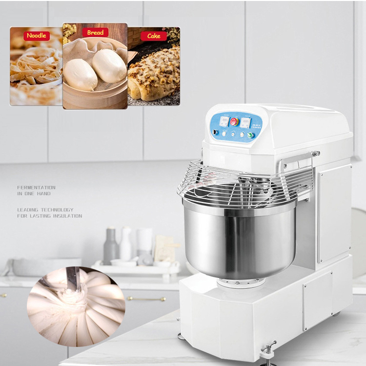Stainless Steel Heavy Duty 8Kg Dough Maker - Large 50Kg Horizontal Kneader Machine
