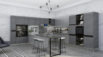 Modern deisgn melamine kitchen cabinets for sale