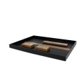 APEX Custom Logo Black Hotel Serving Welcome Tray