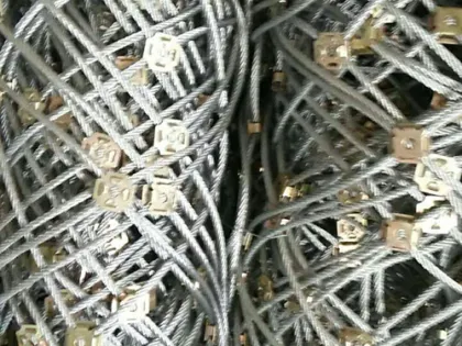slope protection Mesh netting Steel Cable Rolled Net