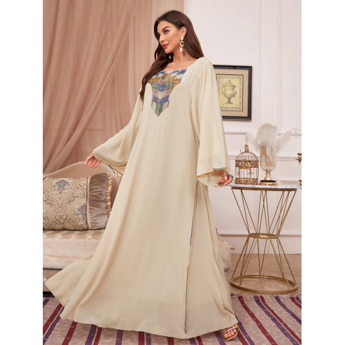 لباس ابای پروانه دوزی شیک