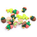 Cartoon Cactus Resin Flatback Craft Artificial Succulent Art Decor Party Christmas Ornament Accessory Necklace Jewelry Making