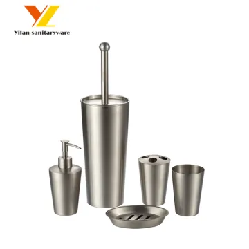 Wholesale Hotel Stainless Steel Bathroom Accessory Sets