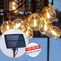 Luz solar String G40 Bulbo de vidro LED Outdoor