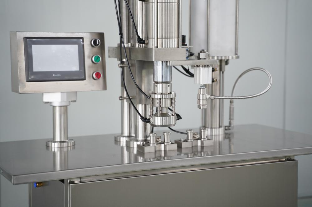 Semi-automatic Aerosol Gas Filling Machine