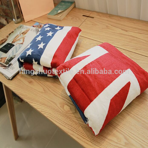 couverture de drapeau réversible en microfibre super douce