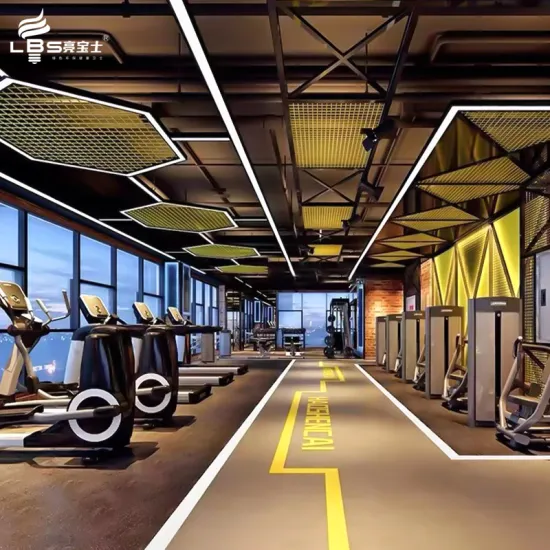 Customizable Modern Design Commercial Chandeliers and Linear Hanging Lights for Offices, Gyms, and Other Spaces