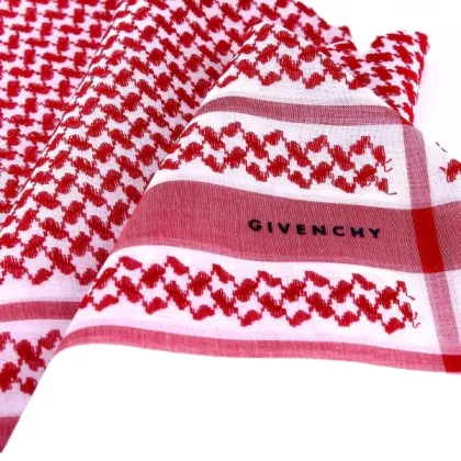 Harry Styles Inspired Red Shemagh Scarf - Cotton Taliban Arab Scarf 36x40, 40s/s