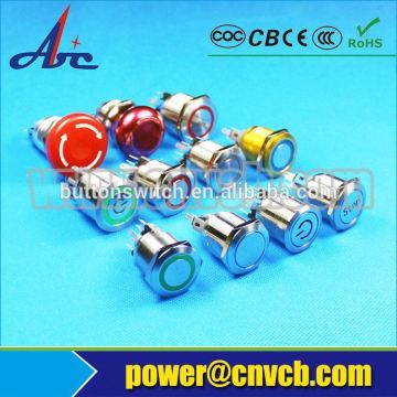 Ball head 16mm waterproof plastic push button switch