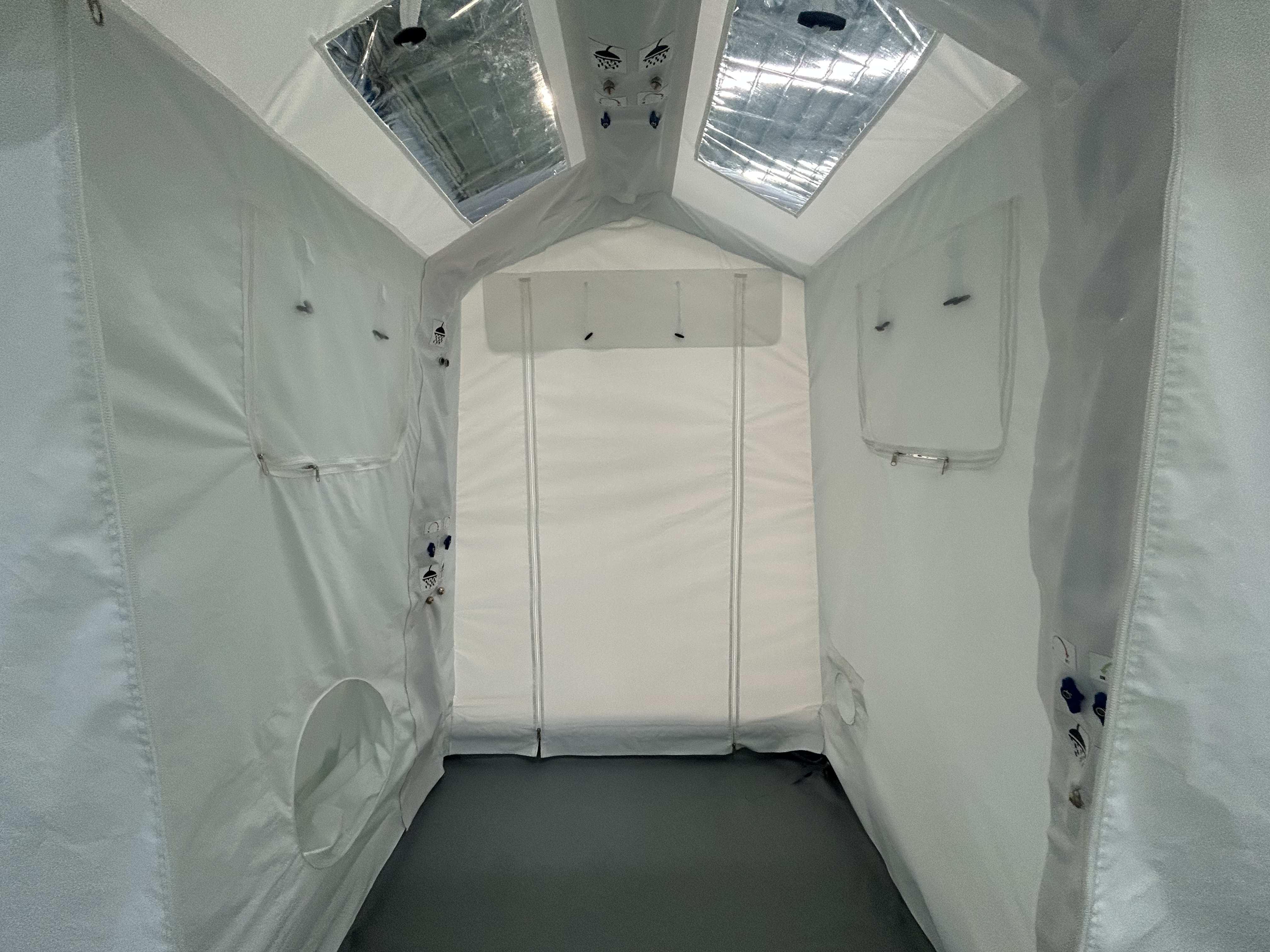 inflatable decontamination tent Inside