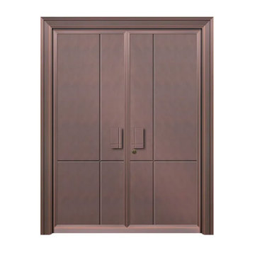 Conceptions de portes en bronze d'entrée en métal moderne