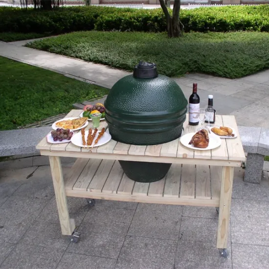 SEB KAMADO Island Barbecue Table Luxury Outdoor Smoker Grill Built in Oven Bbq Griller Table Kamado Stalas