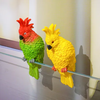 Colorful Simulation Parrot Fish Tank Decoration