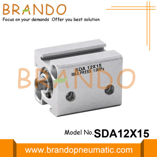 Airtac Type SDA 12X15 Compact Air Pneumatic Cylinder