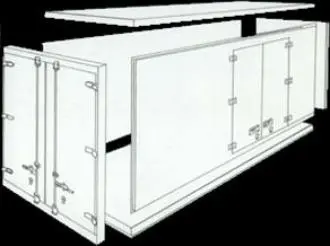 Insulated van,CKD van body