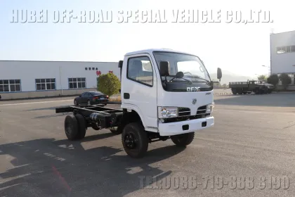 Four wheel drive Dongfeng DFAC single-row off -rand chassis, Four drive Dongfeng light truck chassis
