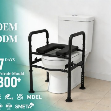 Elevador de assento sanitário de alumínio de nível profissional