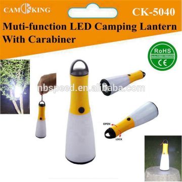 Battery powered LED Muti-function Camping Lantern with Carabiner