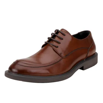 Custom Men's Casual Formal Business Shoes in Vintage PU Leather