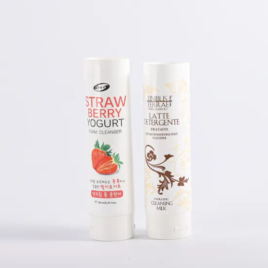 Large Shower gel plastic tube flip top cap