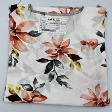 Patrón de flores 60% Viscosa 40% Rayon Cloth