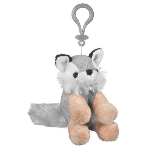 plush stuffed wolf keychain , plush keychain wolf , plush wolf keychain