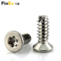 WN1423 T8 Torx a testa svasata filettata a testa piatta che forma vite PT