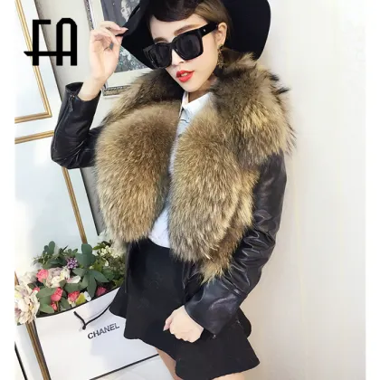 wholesale price high quality geunine leather jacket women